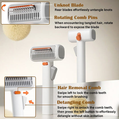🔥2026 SALE - 2-IN-1 Pet Self-Detangling & Grooming Comb