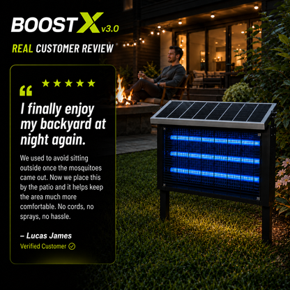Solar Bug Zapper - For Bug Free Outdoor Nights