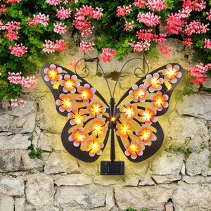 🔥2026 Hot Sales 50% OFF🔥Solar Lights Outdoor Metal Butterfly Wall Decor