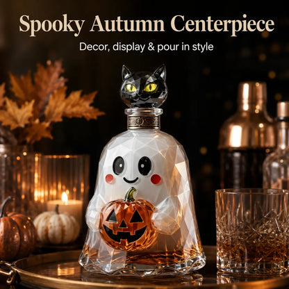 🔥HOT SALE🔥Ghost Pumpkin Halloween Decanter 🎃 Spooky Glass Whiskey Bottle 💥Buy 3 Get Free Shipment💥
