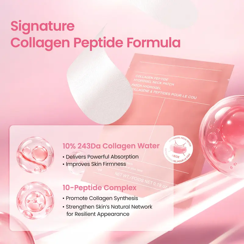 Collagen & PDRN Hydrogel Neck Patch（4Ea）
