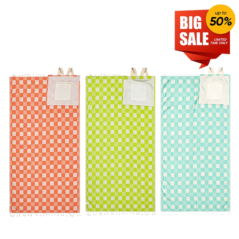 2-in-1 Convertible Beach Towel Bag