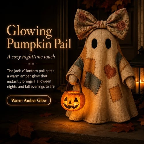 🔥Last Day 50% OFF🔥🔥Lighted Vintage Patchwork Ghost