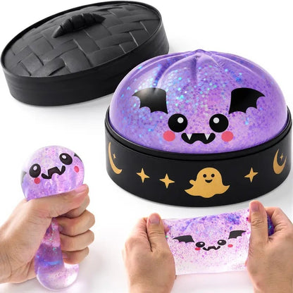 🎃👻Halloween Dumpling Stress Relief Toys with Steamer Storage Boxes