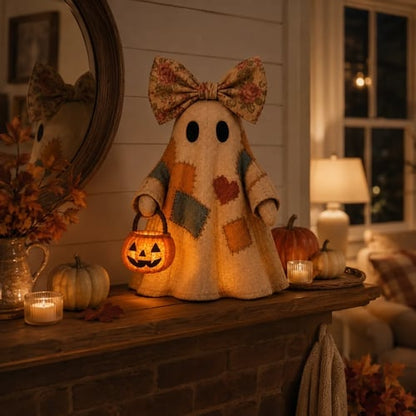 🔥Last Day 50% OFF🔥🔥Lighted Vintage Patchwork Ghost