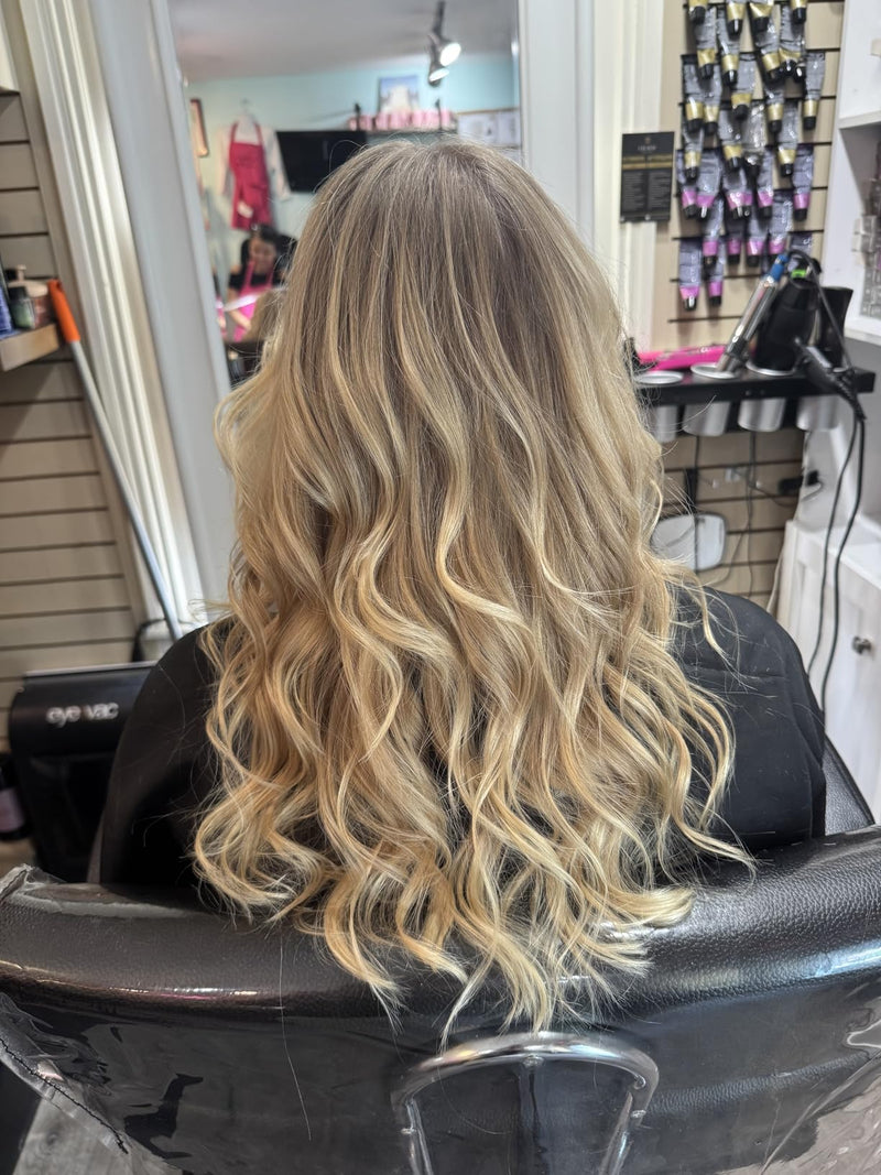 Blonde customer hair result