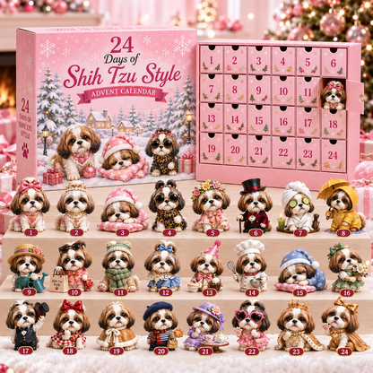 ⏰Limited Stock 49% OFF - 🎀24 Days of Shih Tzu Style Advent Calendar – 24 Unique Shih Tzu Collectibles ✨🐾