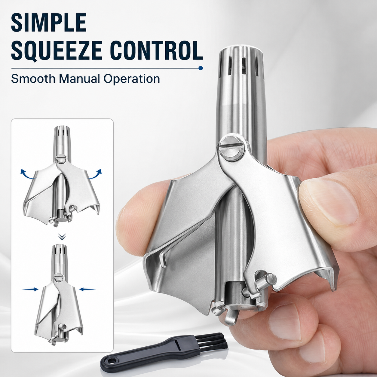 ✂️ Manual Nose Hair Trimmer – Precision Grooming. No Battery Needed.
