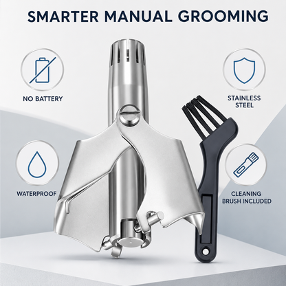 ✂️ Manual Nose Hair Trimmer – Precision Grooming. No Battery Needed.