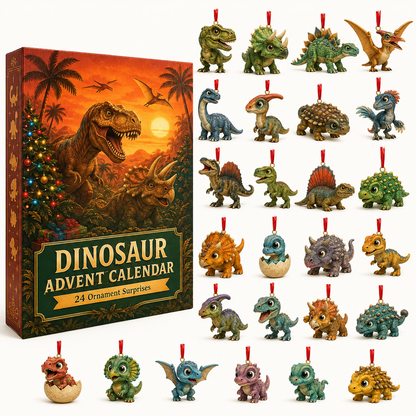 🦖Dinosaur Advent Calendar, 24‑Day Christmas Countdown Calendar