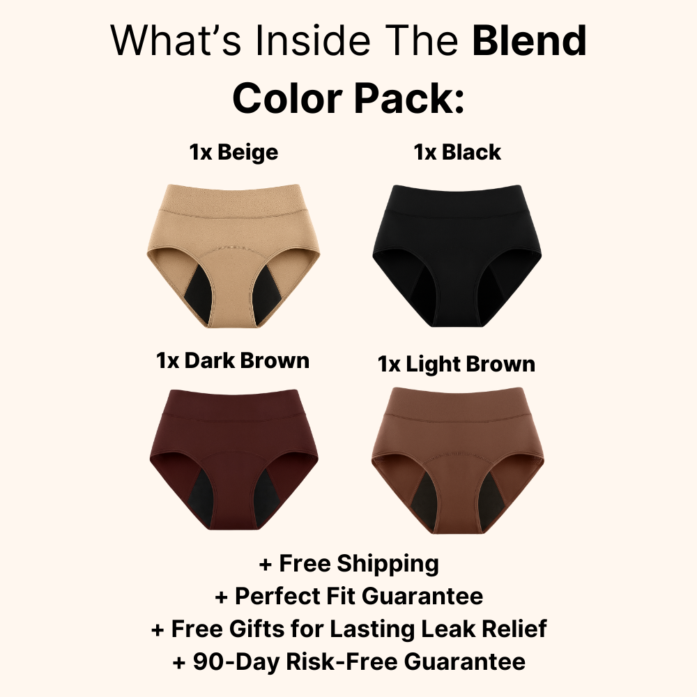 Tkhotpick 100% Leak-Proof Underwear That Won't Let You Down for Women 60+ (4-Pack)