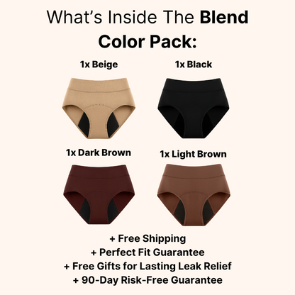 Tkhotpick 100% Leak-Proof Underwear That Won't Let You Down for Women 60+ (4-Pack)