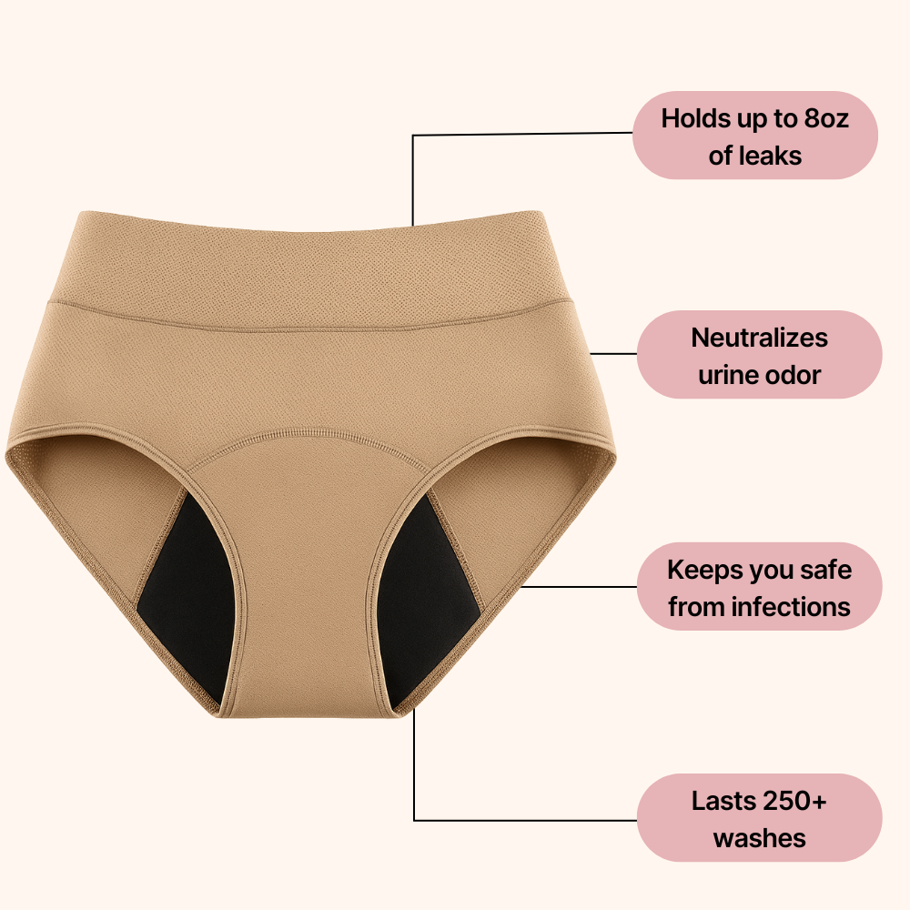 Tkhotpick 100% Leak-Proof Underwear That Won't Let You Down for Women 60+ (4-Pack)