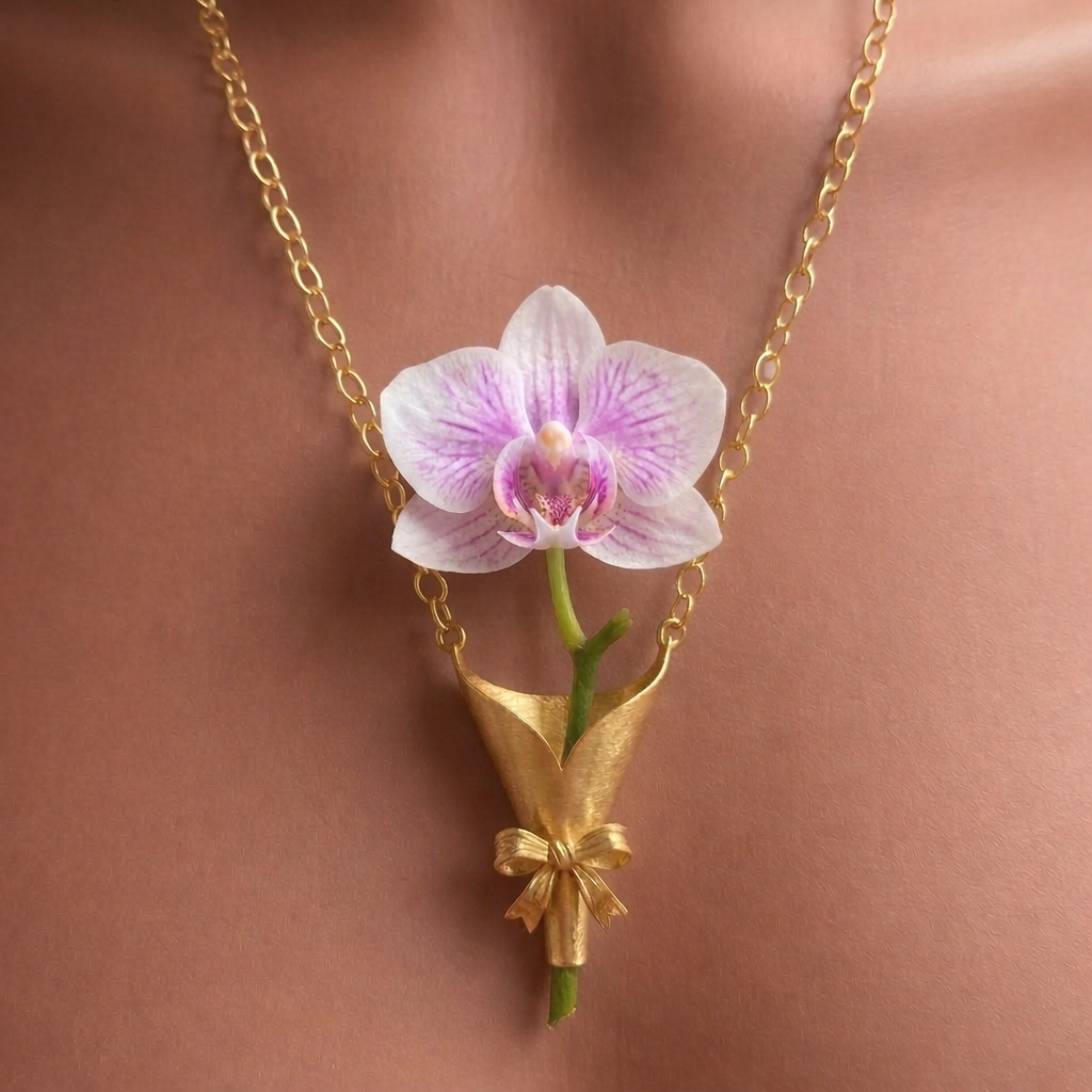 Tkhotpick Flower Necklace