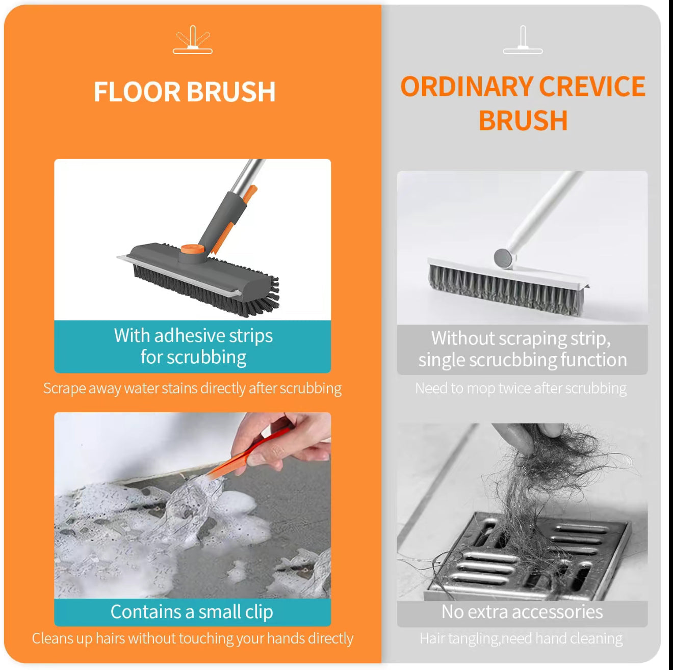 tkhotpick™ - Heavy Duty Floor Scrub Brush