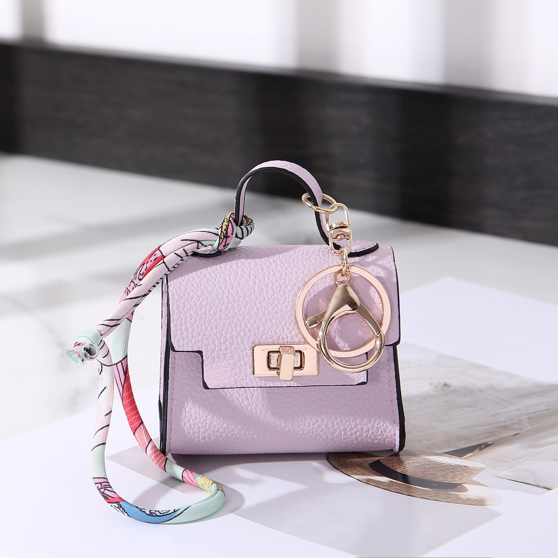 Mini Luxury Bag Keychain Charm