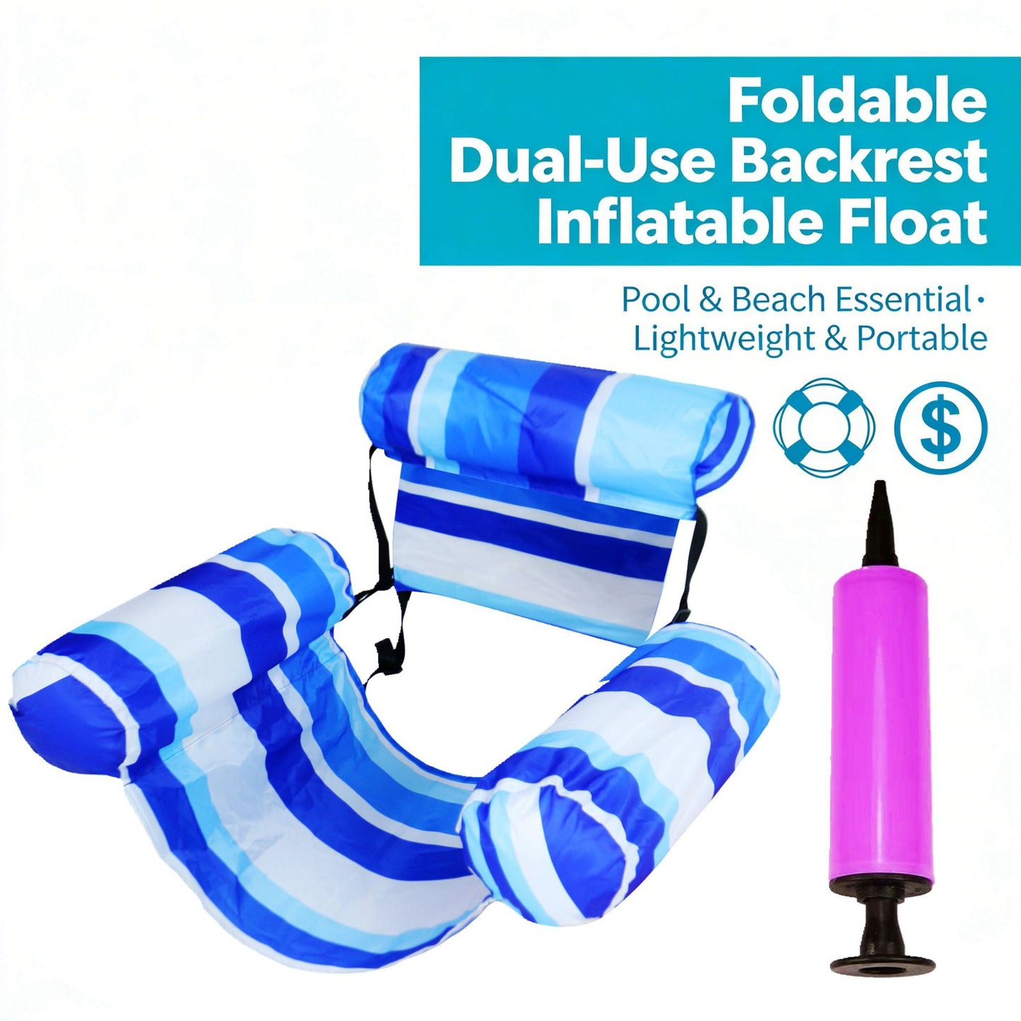 Inflatable Pool Floats Adult,Floating Lounge Chairs