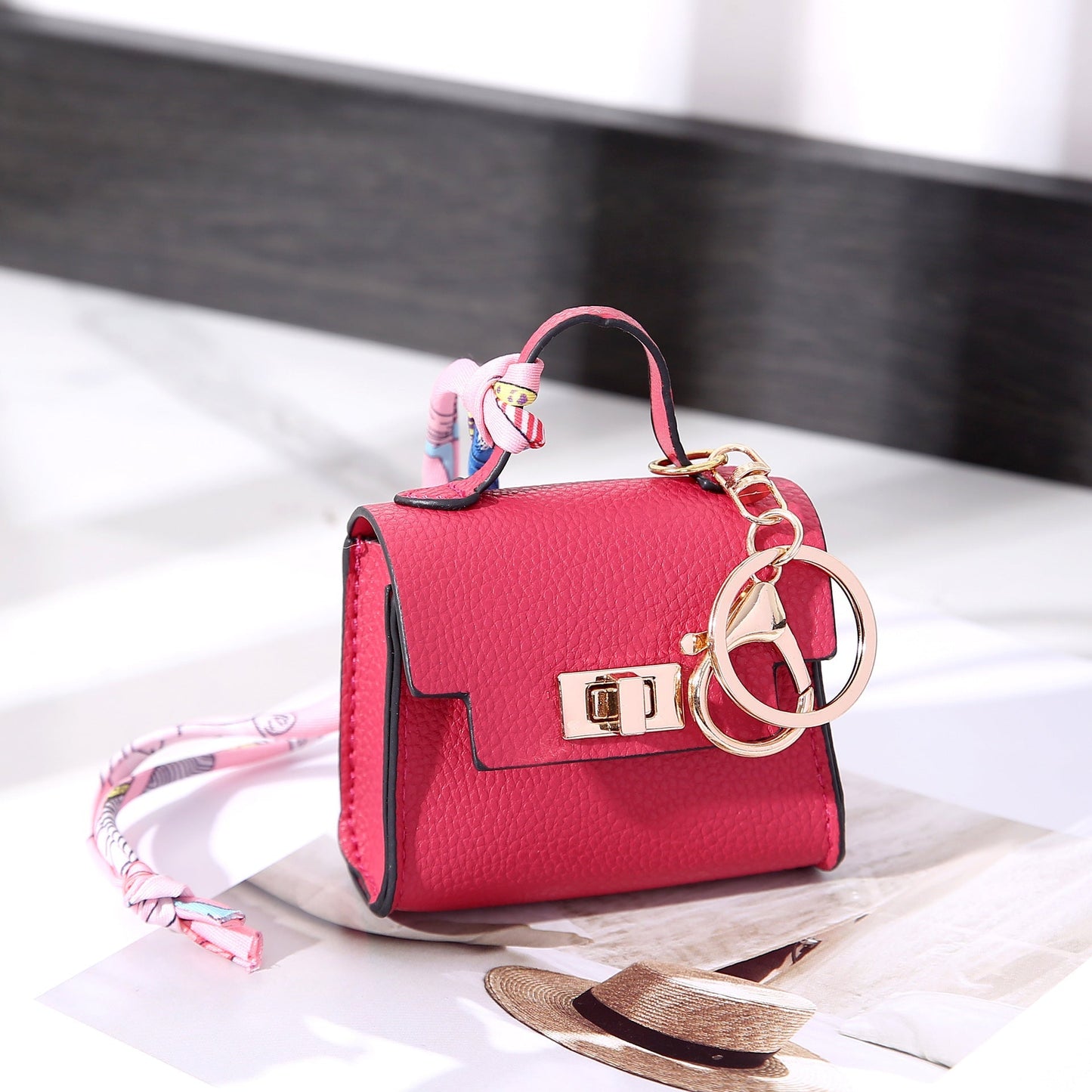Mini Luxury Bag Keychain Charm