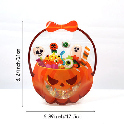 Halloween Goodie Bags Plastic Candy Gift Bags with Handle