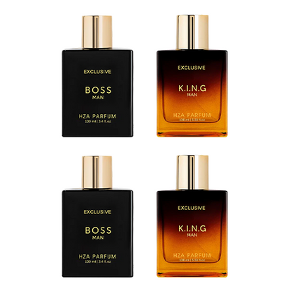 Gentlemen’s Fragrance Set with BOSS MAN Perfume & K.I.N.G. MAN Aroma.