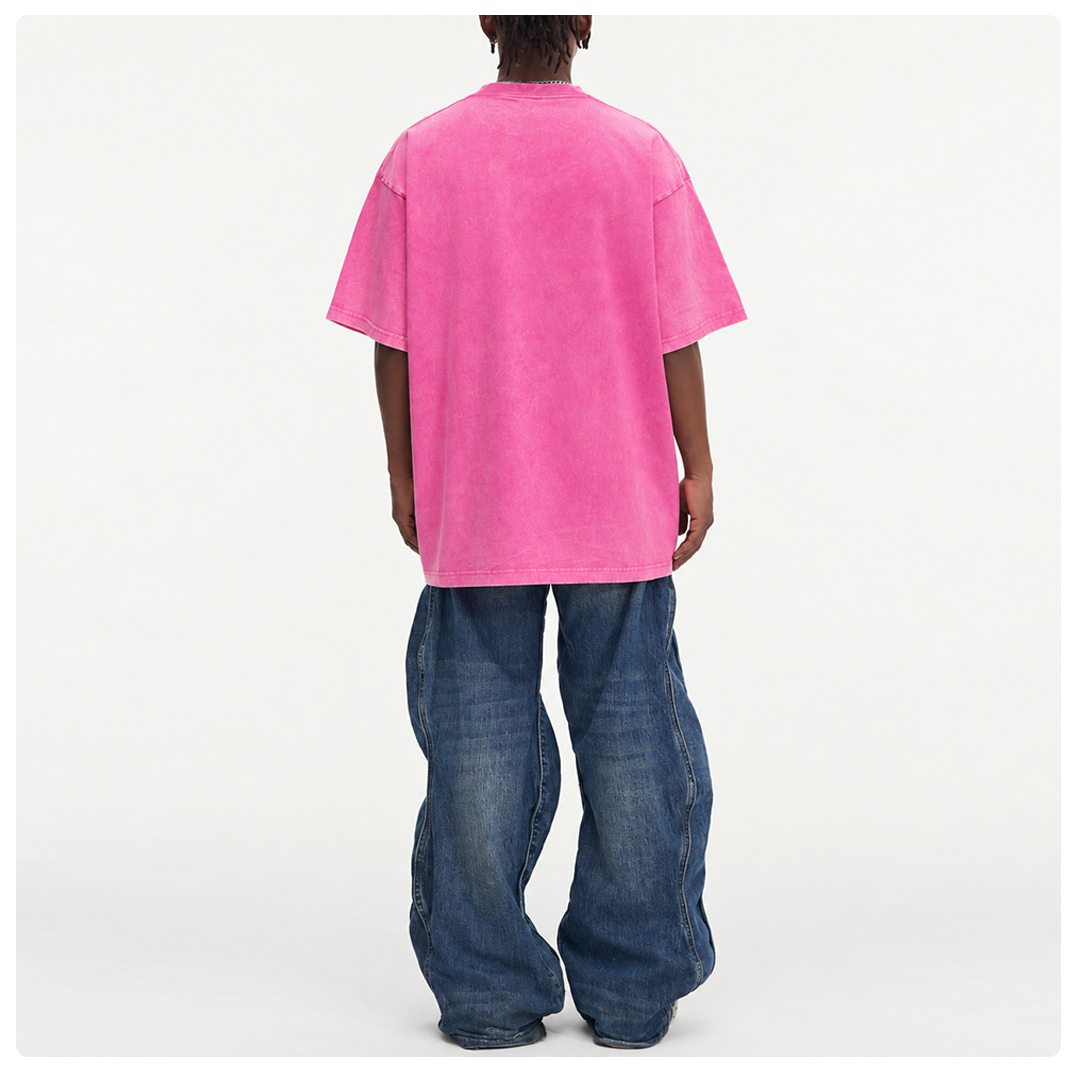 Vintage Washed Cotton Oversized T-Shirt – Unisex