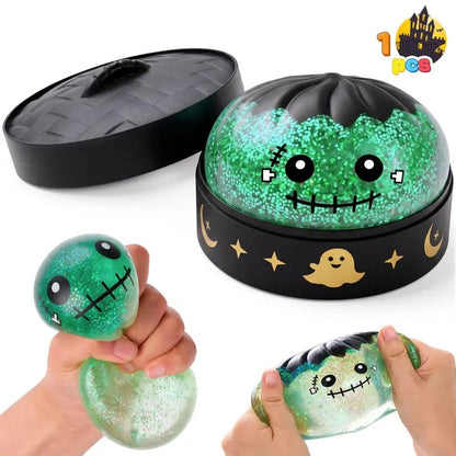 🎃👻Halloween Dumpling Stress Relief Toys with Steamer Storage Boxes
