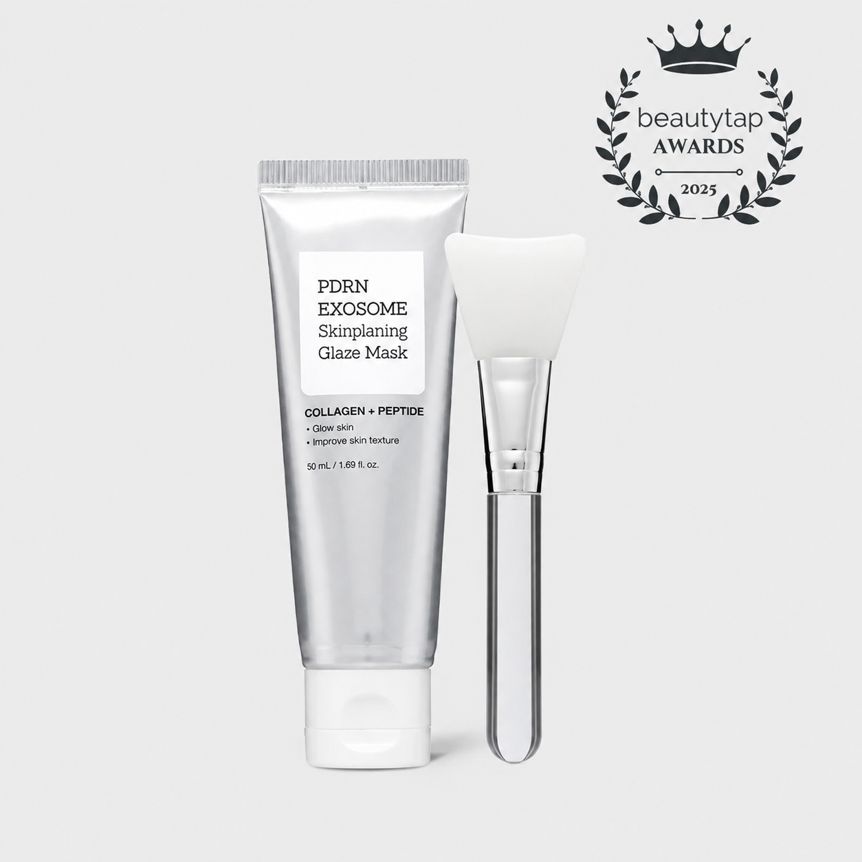 PDRN-Exosome Skinplaning Glaze Mask  with Silicone Brush
