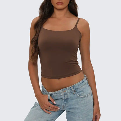 Women's Square Neck Cami Top - Chic & Versatile