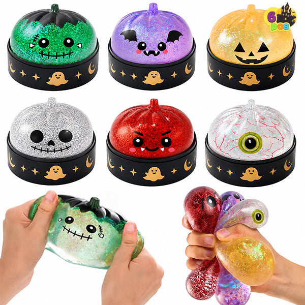 🎃👻Halloween Dumpling Stress Relief Toys with Steamer Storage Boxes