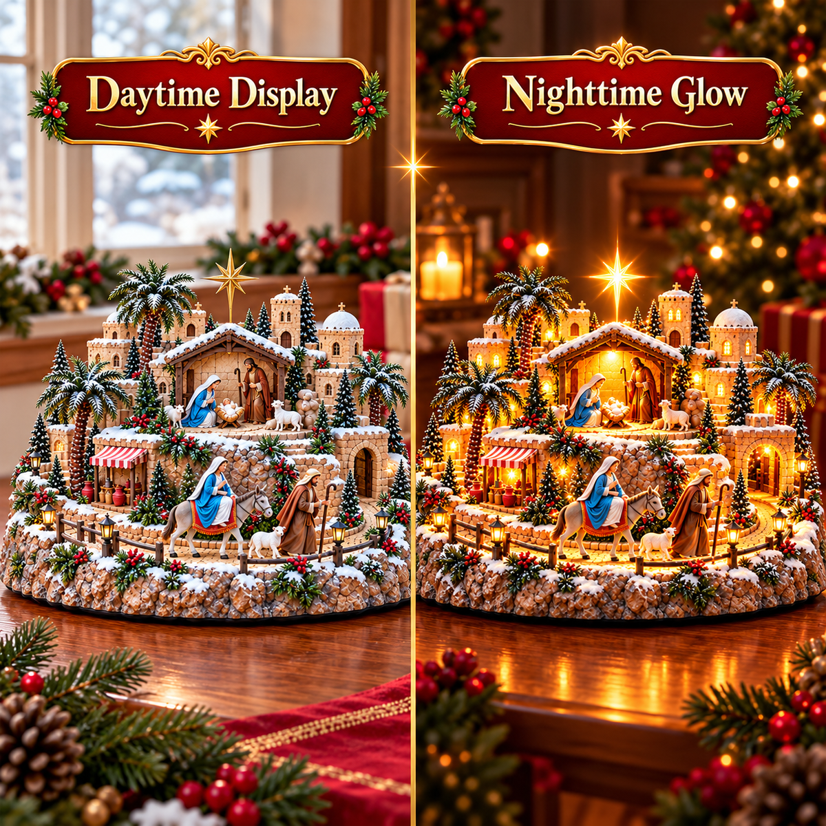 Star of Bethlehem Journey daytime and nighttime glow comparison