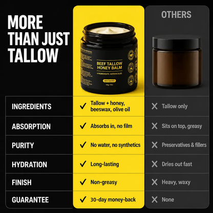 Beef Tallow Honey Balm for Men