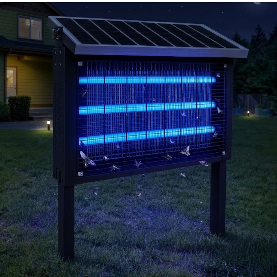 Solar Bug Zapper - For Bug Free Outdoor Nights