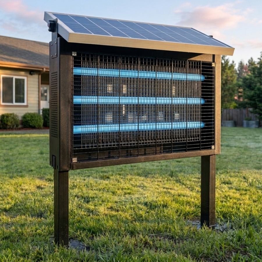 Solar Bug Zapper - For Bug Free Outdoor Nights