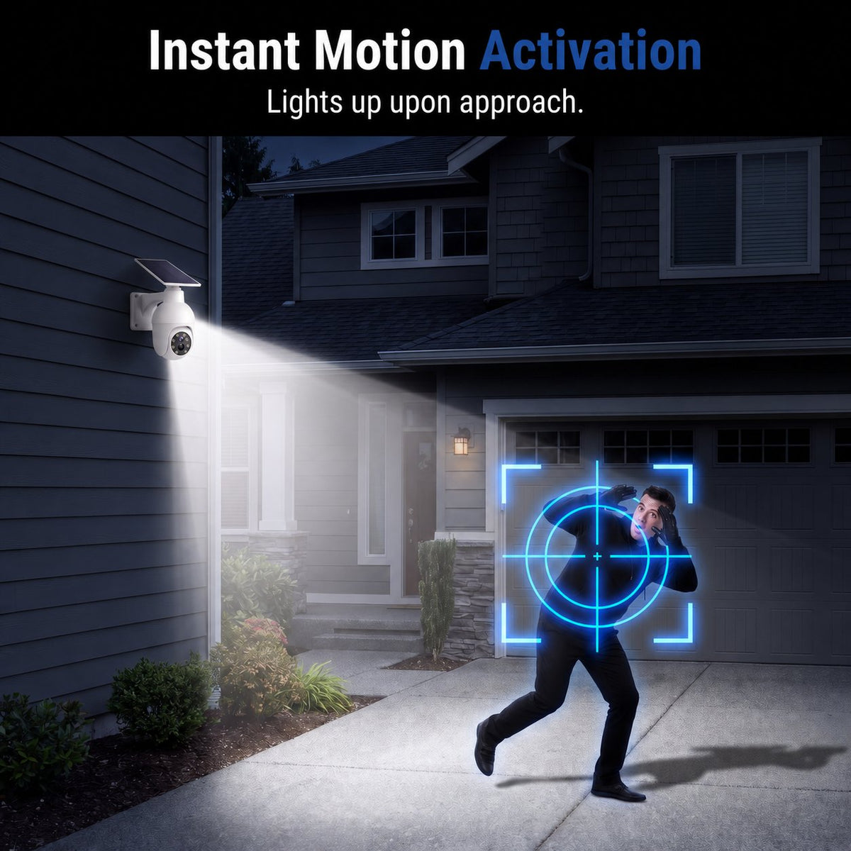 ⏰Solar-Powered Simulated Surveillance Camera Street Light