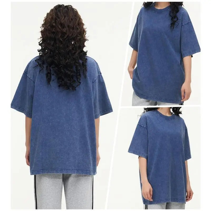 Vintage Washed Cotton Oversized T-Shirt – Unisex