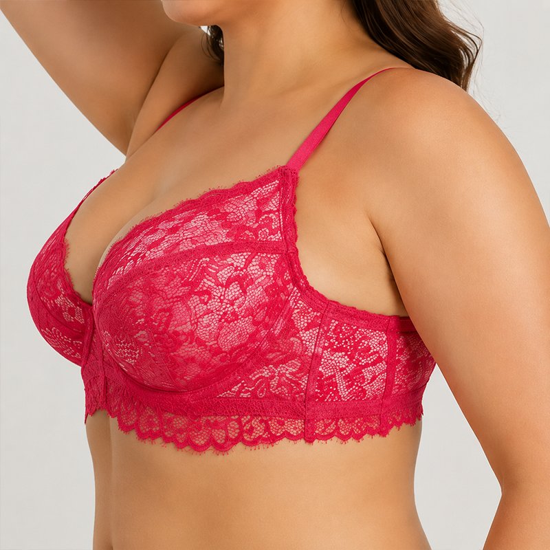 Ultra-Light Lace Underwire Push-Up Bra