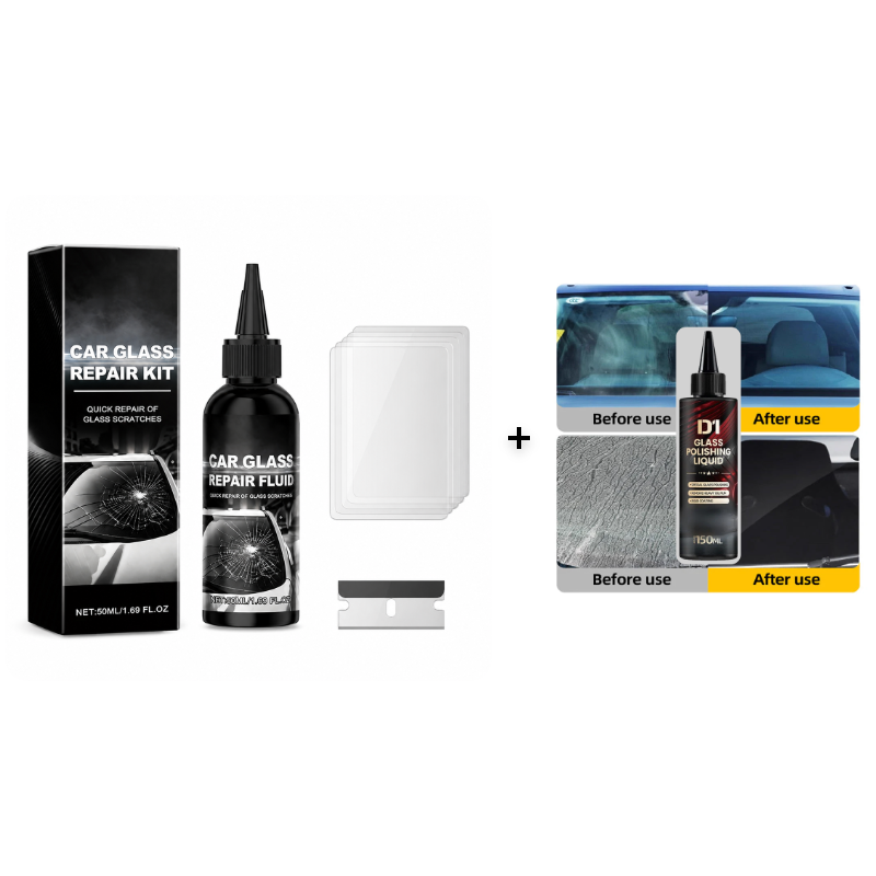 Fast-Acting Windshield Crack & Chip Repair Kit