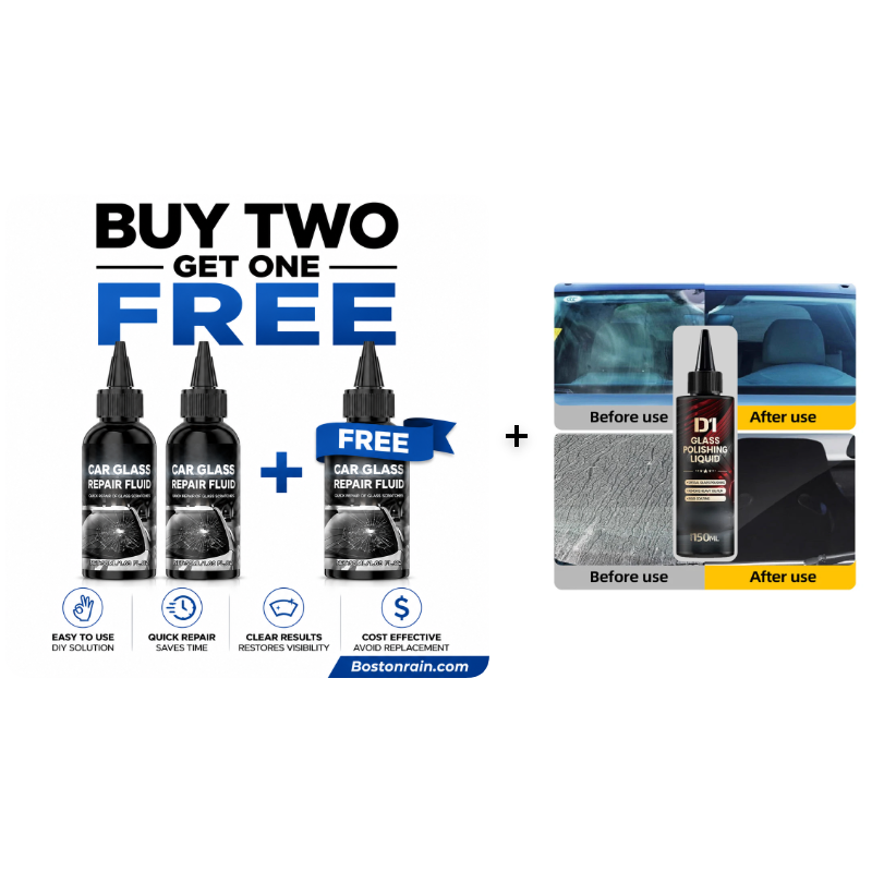 Fast-Acting Windshield Crack & Chip Repair Kit