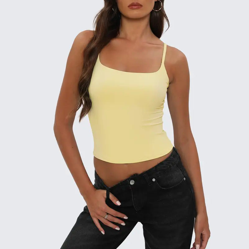 Women's Square Neck Cami Top - Chic & Versatile