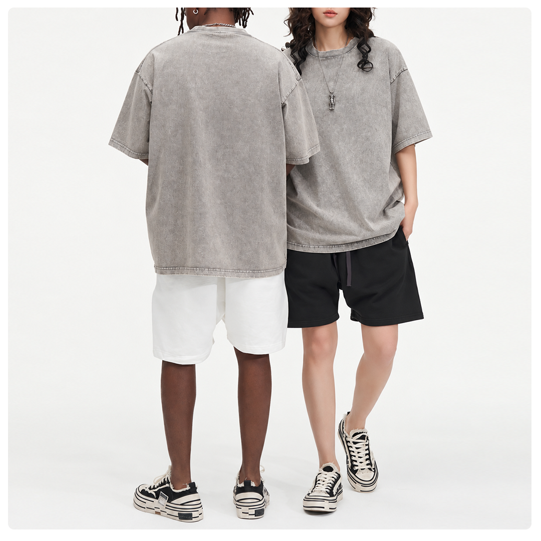 Vintage Washed Cotton Oversized T-Shirt – Unisex