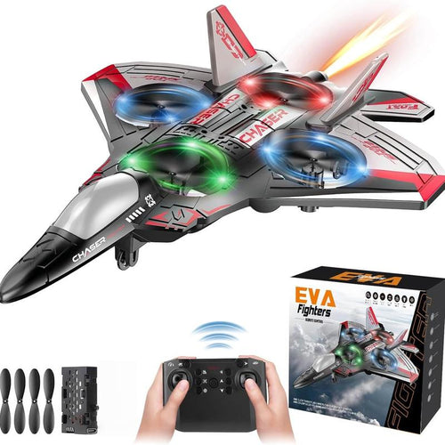 ✈️Kids RC flying toy, durable EVA foam fighter jet with multiple flying modes