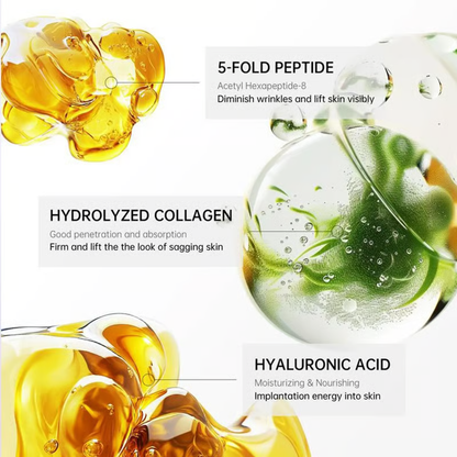 Roller Massage Neck Cream 🧴 Collagen & Hyaluronic Acid | Firms Neck, Reduces Wrinkles & Double Chin-eded