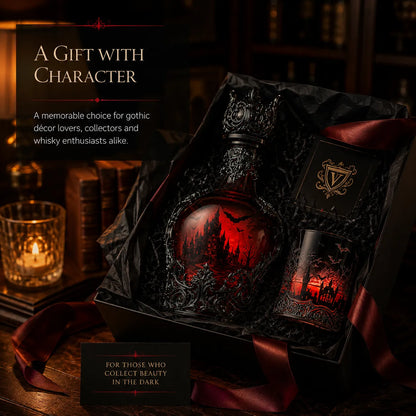 🔥Last Day 49% OFF - 🦇🍺Gothic Vampire Castle Whisky Decanter & Tumbler(📦Buy 3 Free Shipping)