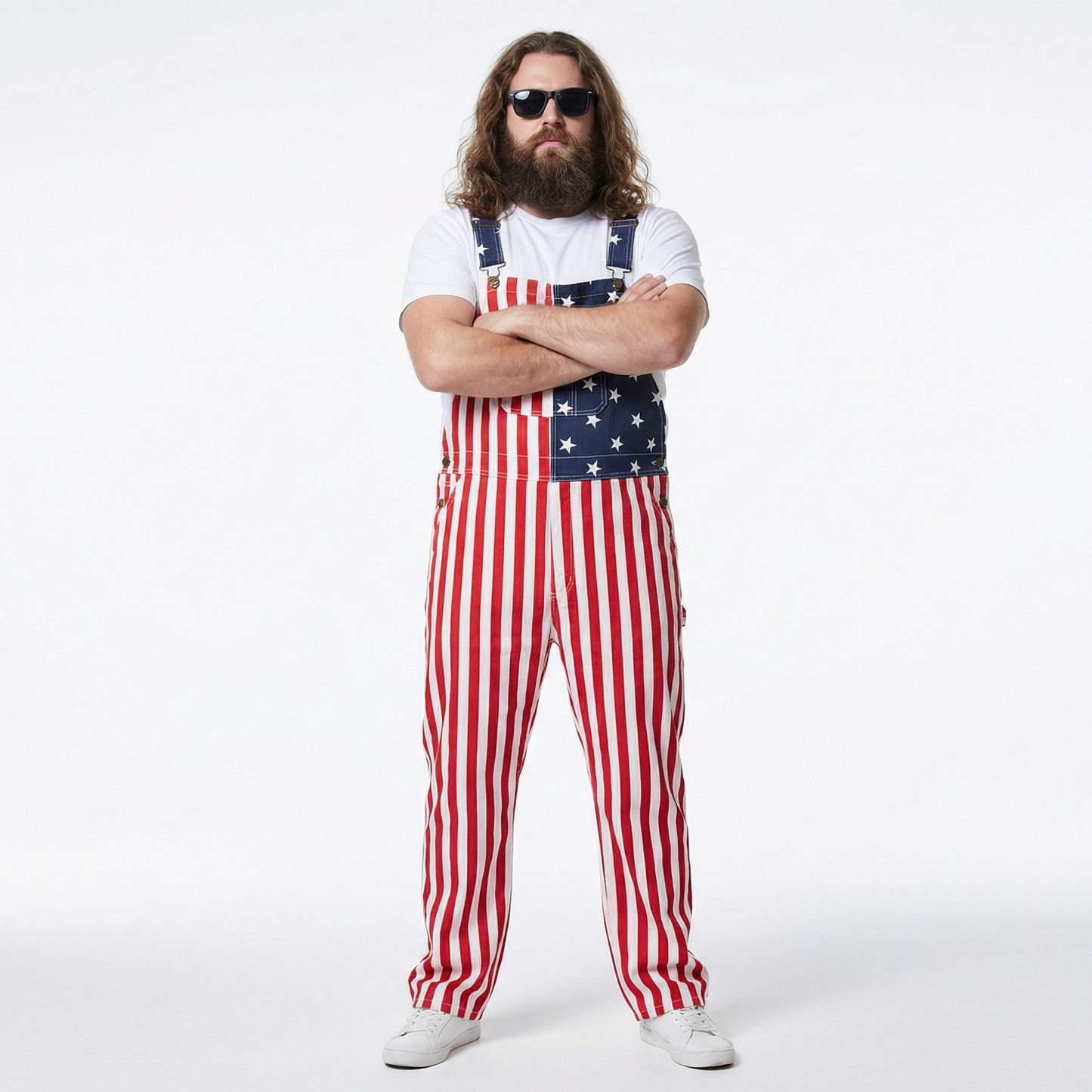 American Flag Overalls