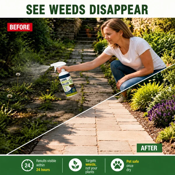 Easy and stress-free weeding in the garden] Herbicide for domestic use