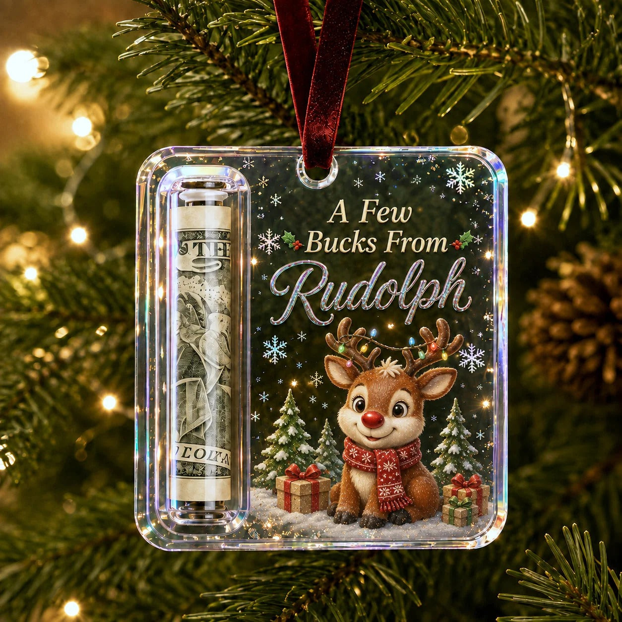 🔥LAST DAY 50% OFF - 🎄Christmas Cash Gift Ornament- Make Cash Feel Like A Real Christmas Gift💵