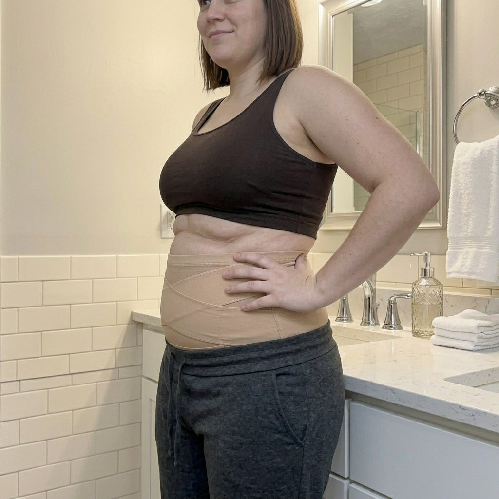 Woman wearing Tkhotpick under clothes