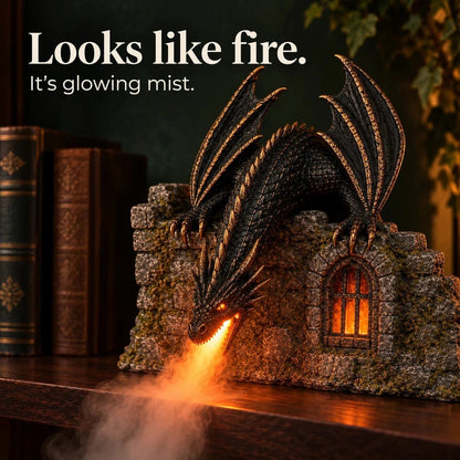 🐉 Dragon Humidifier with Flame Effect – Fantasy Magic for Your Reading Nook