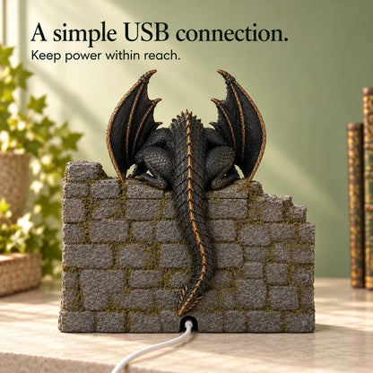 🐉 Dragon Humidifier with Flame Effect – Fantasy Magic for Your Reading Nook