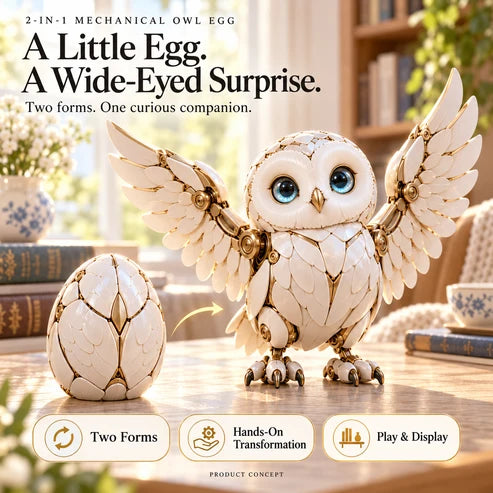 🦉 2-in-1 Transforming Mechanical Owl Egg – A Mystery Egg, a Remarkable Owl Reveal 🎁